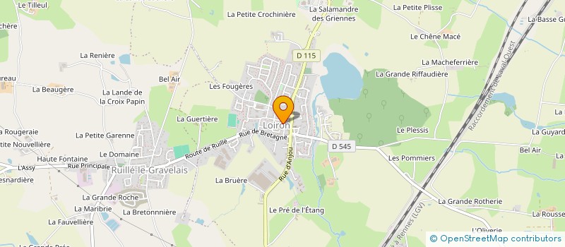 localisation de l'entreprise GLGM à MONTJEAN