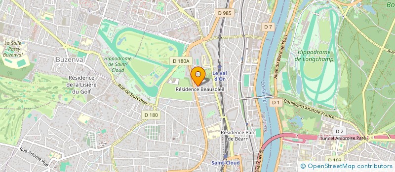 localisation de l'entreprise GLH à SAINT-CLOUD