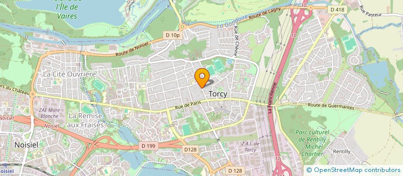 localisation de l'entreprise GLH  TORCY