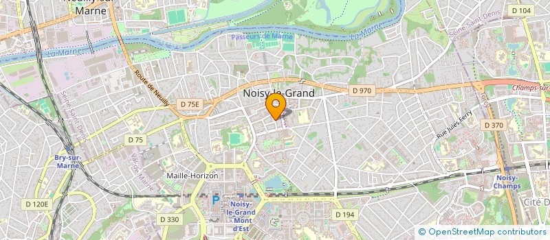 localisation de l'entreprise GLH CONSEIL à NOISY-LE-GRAND