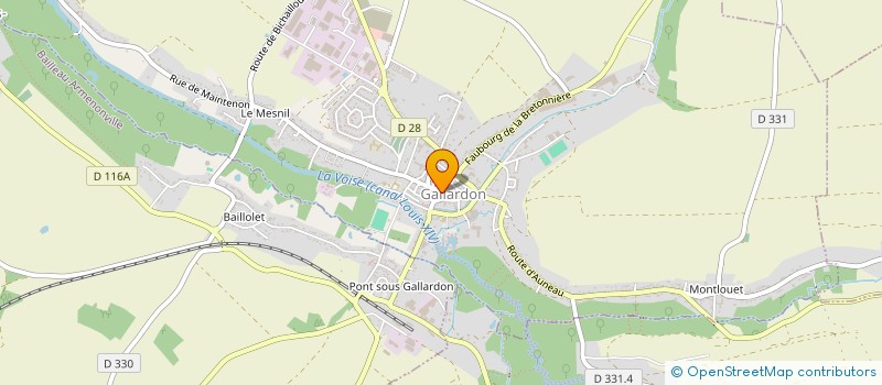 localisation de l'entreprise GLH GESTION LOCATIVE DE L'HABITAT à GALLARDON