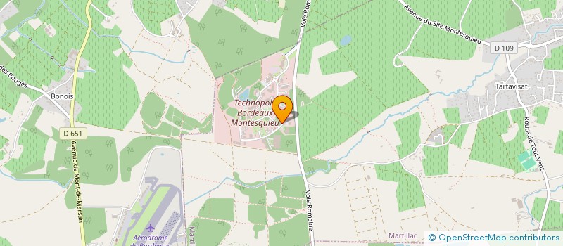 localisation de l'entreprise GLH IMMOBILIER  MARTILLAC