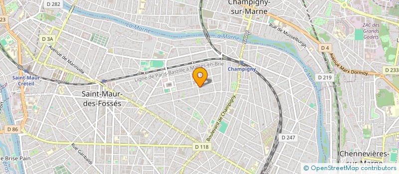 localisation de l'entreprise GLH PARIS à SAINT-MAUR-DES-FOSSES