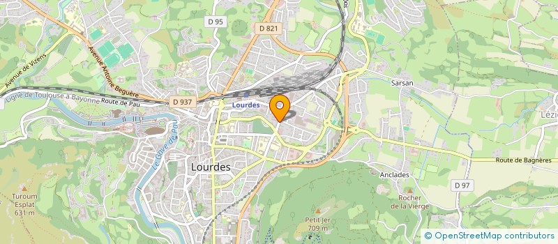 localisation de l'entreprise GLI  LOURDES