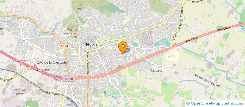 localisation de l'entreprise GLI PRESTIGE  HYERES