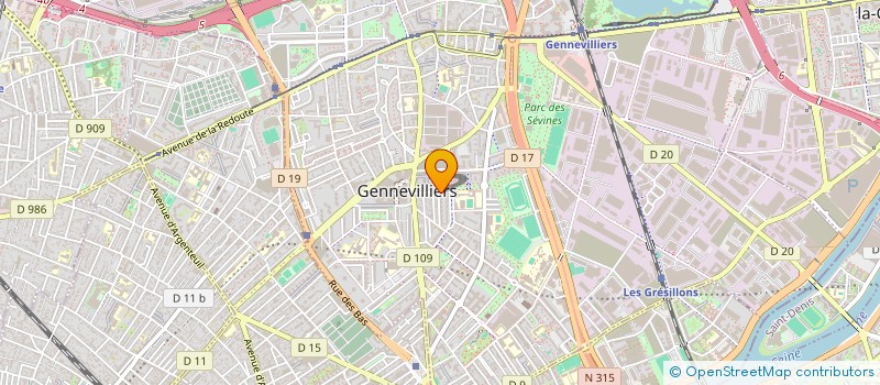 localisation de l'entreprise GLIA à GENNEVILLIERS