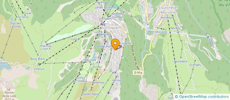 localisation de l'entreprise GLIERES à COURCHEVEL