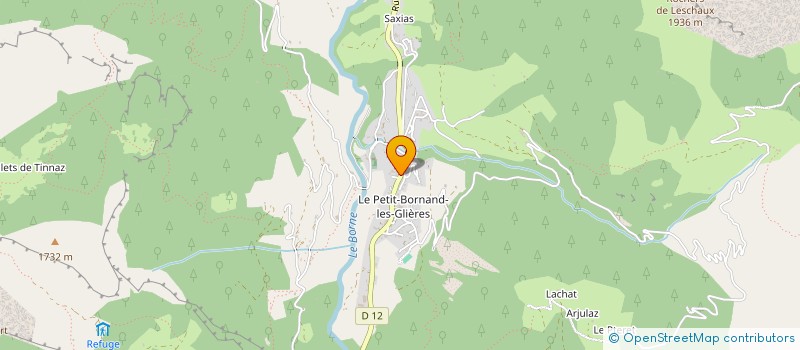 localisation de l'entreprise GLIERES  GLIERES-VAL-DE-BORNE