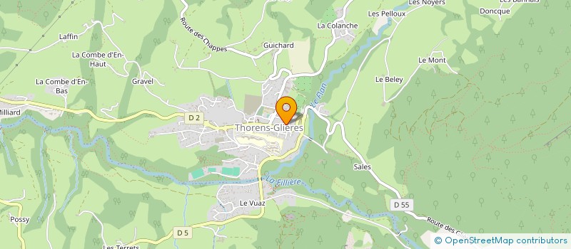 localisation de l'entreprise GLIERES TRANSPORTS à FILLIERE