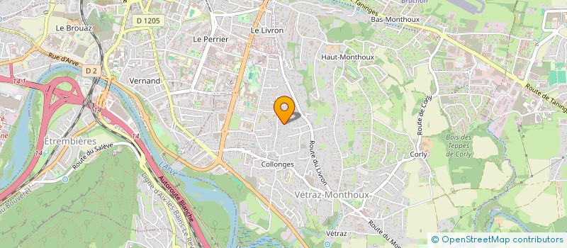 localisation de l'entreprise GLIERES74  VETRAZ-MONTHOUX