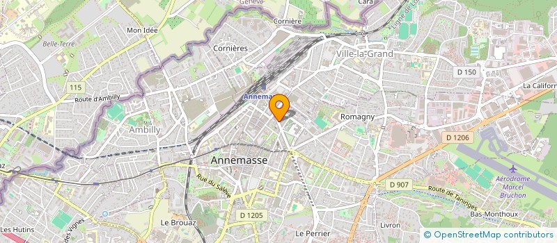 localisation de l'entreprise GLINTY  ANNEMASSE