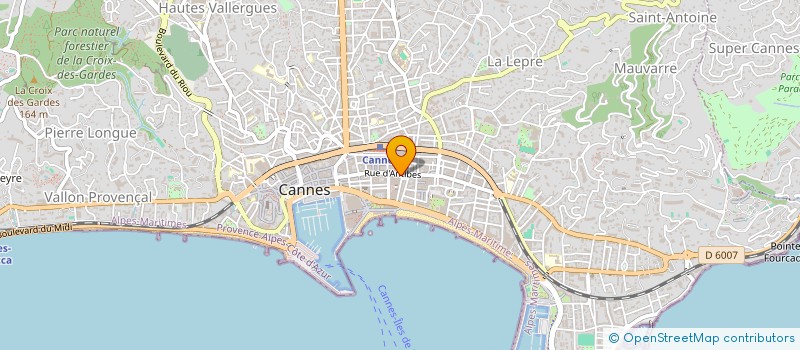 localisation de l'entreprise GLISE à CANNES