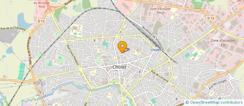localisation de l'entreprise GLISS'IN à CHOLET