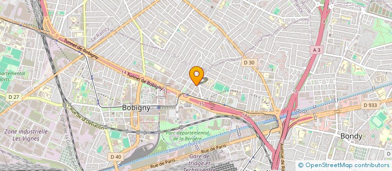 localisation de l'entreprise GLISSANDO COMMUNICATION  BOBIGNY