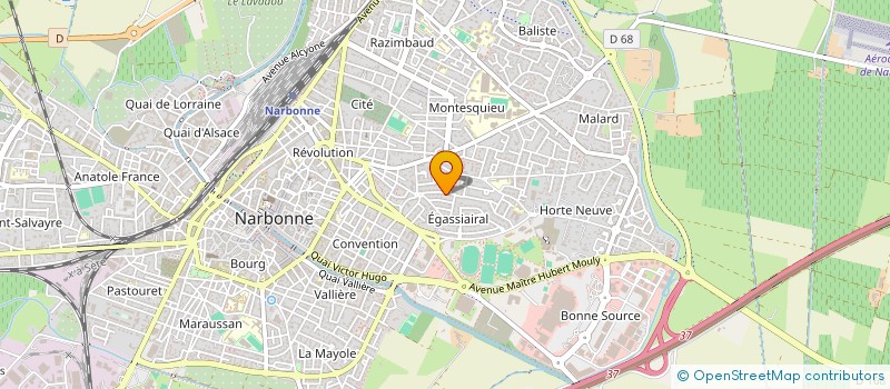 localisation de l'entreprise GLISSE & KITE  NARBONNE