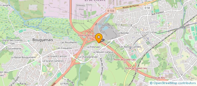 localisation de l'entreprise GLJ à BOUGUENAIS