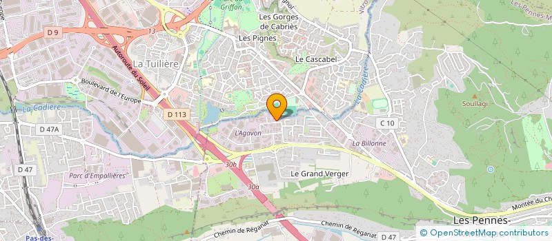 localisation de l'entreprise GLJ HOLDING à LES PENNES-MIRABEAU