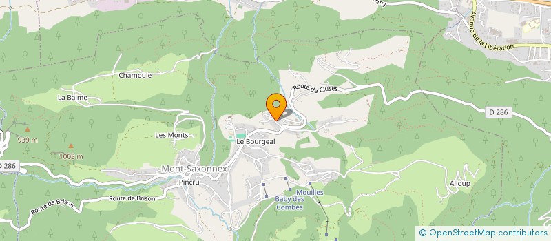 localisation de l'entreprise GLJ PICARD INVEST  MONT-SAXONNEX