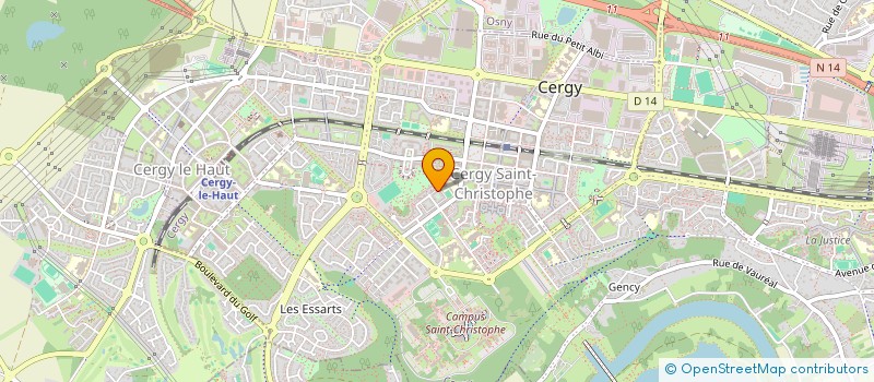 localisation de l'entreprise GLK-ALLIE-RAYONNAGES à CERGY