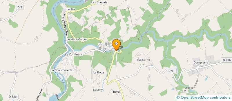 localisation de l'entreprise GLL CONSEILS à GARGILESSE-DAMPIERRE