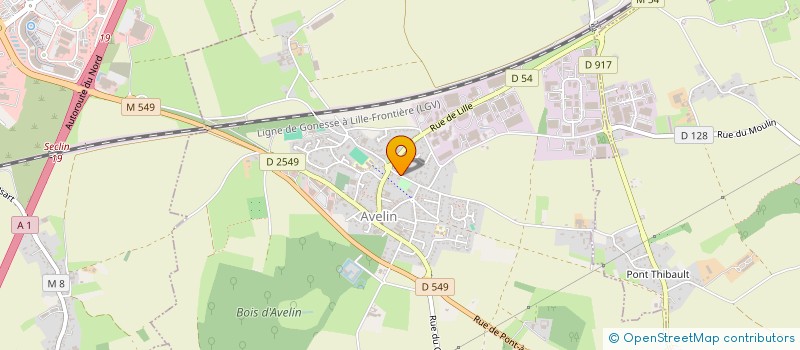 localisation de l'entreprise GLL INVEST  ENNEVELIN