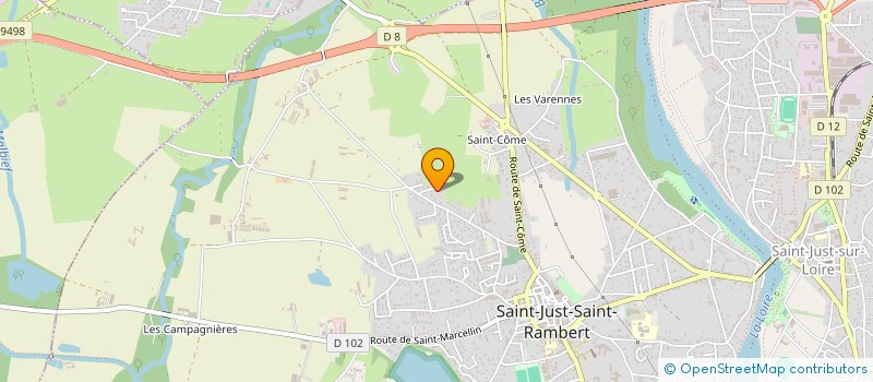 localisation de l'entreprise GLLCC  SAINT-JUST-SAINT-RAMBERT