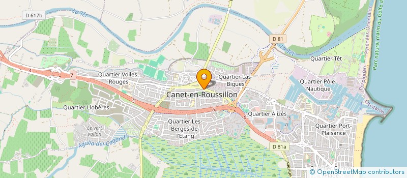 localisation de l'entreprise GLM  CANET-EN-ROUSSILLON