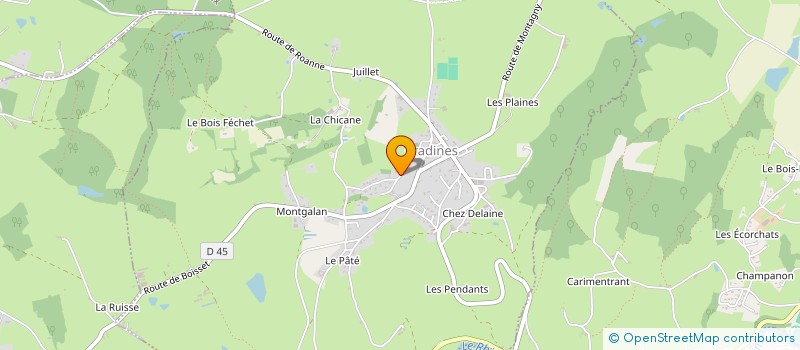 localisation de l'entreprise GLM  PRADINES