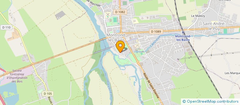 localisation de l'entreprise GLM COMMUNICATION à MONTROND-LES-BAINS
