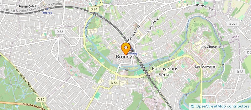 localisation de l'entreprise GLM GROUPE  BRUNOY