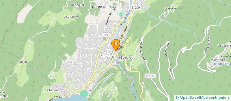 localisation de l'entreprise GLM IMMO  ALLEVARD