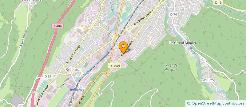 localisation de l'entreprise GLM MECANIQUE à OYONNAX