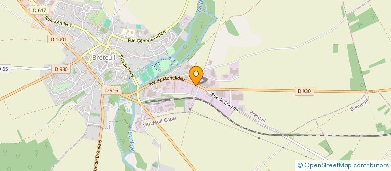 localisation de l'entreprise GLM POLYESTER à BRETEUIL