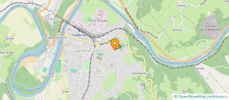 localisation de l'entreprise GLM PRECISION  CAPDENAC-GARE