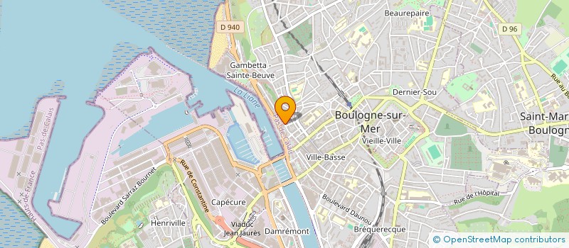 localisation de l'entreprise GLM PREMIUM CARS  BOULOGNE-SUR-MER