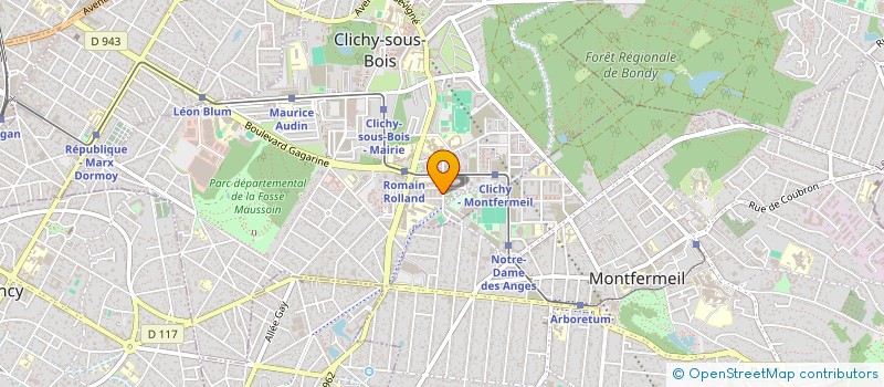 localisation de l'entreprise GLM TRANSACTION à CLICHY-SOUS-BOIS
