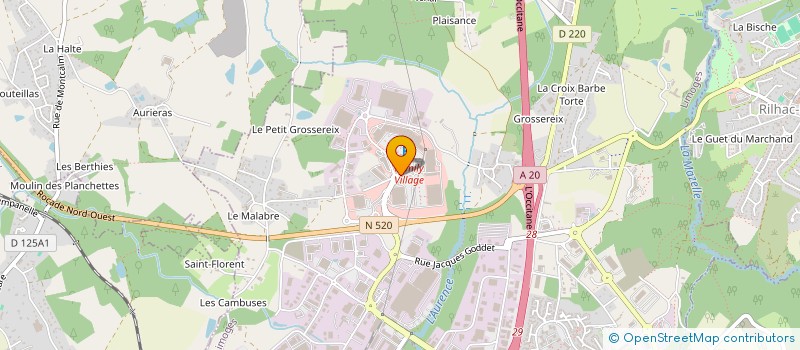 localisation de l'entreprise GLM6'TM à LIMOGES