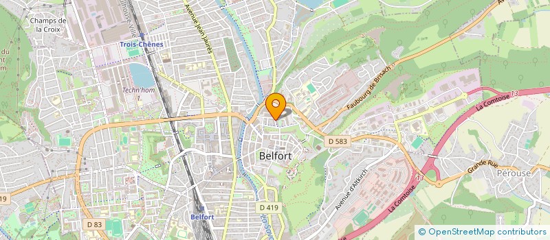 localisation de l'entreprise GLMEDICAL à BELFORT