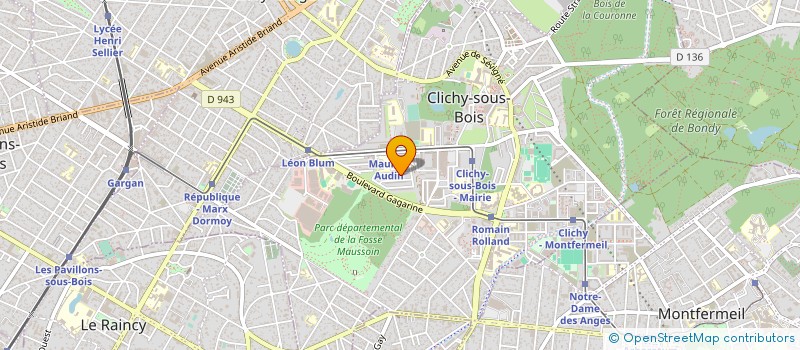 localisation de l'entreprise GLMT à CLICHY-SOUS-BOIS