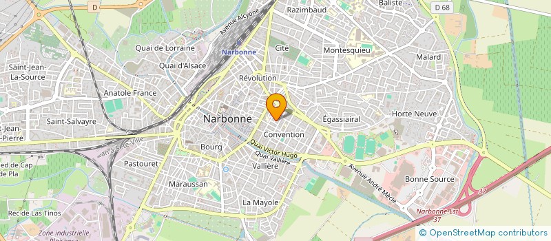 localisation de l'entreprise GLMX  NARBONNE