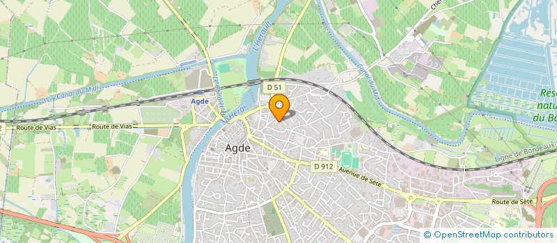 localisation de l'entreprise GLN  AGDE