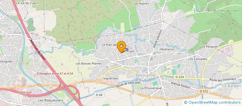 localisation de l'entreprise GLN  PELISSANNE