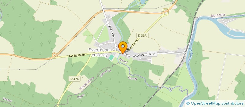 localisation de l'entreprise GLN  ESSERTENNE-ET-CECEY