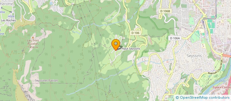 localisation de l'entreprise GLN PLATRERIE à SEYSSINS