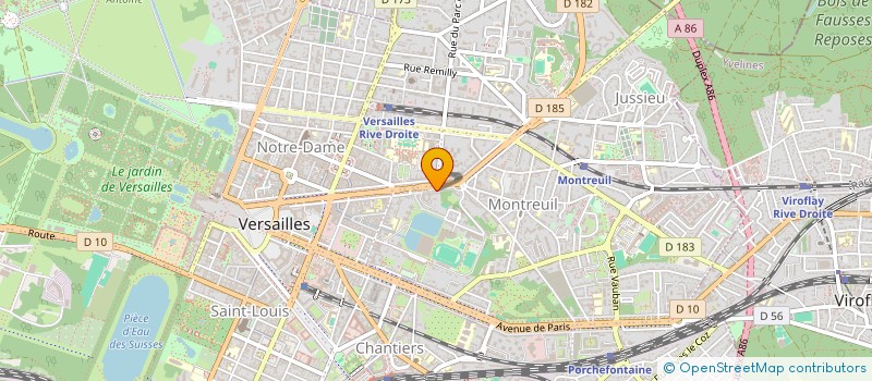 localisation de l'entreprise GLND à VERSAILLES