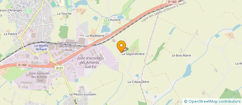 localisation de l'entreprise GLNT à LES ACHARDS