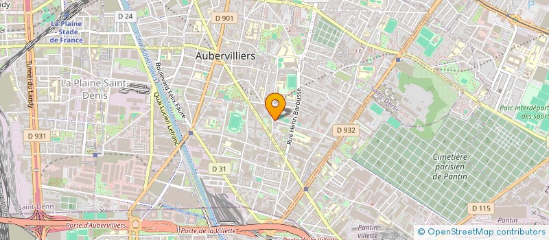 localisation de l'entreprise GLO                           JEAN  AUBERVILLIERS