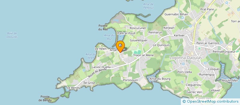 localisation de l'entreprise GLOANEC LH  LOGONNA-DAOULAS