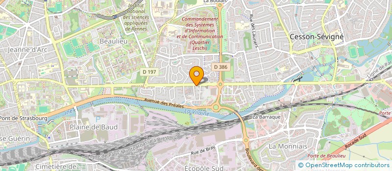 localisation de l'entreprise GLOB à CESSON-SEVIGNE