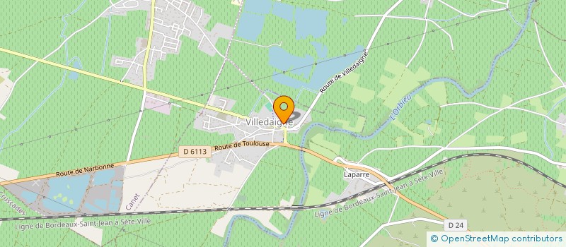 localisation de l'entreprise GLOB'AL  VILLEDAIGNE